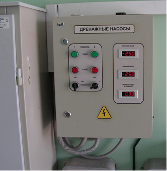 Модули управления и контроля состояния технологического оборудования насосной станции с агрегатами напряжением 0,4кВ